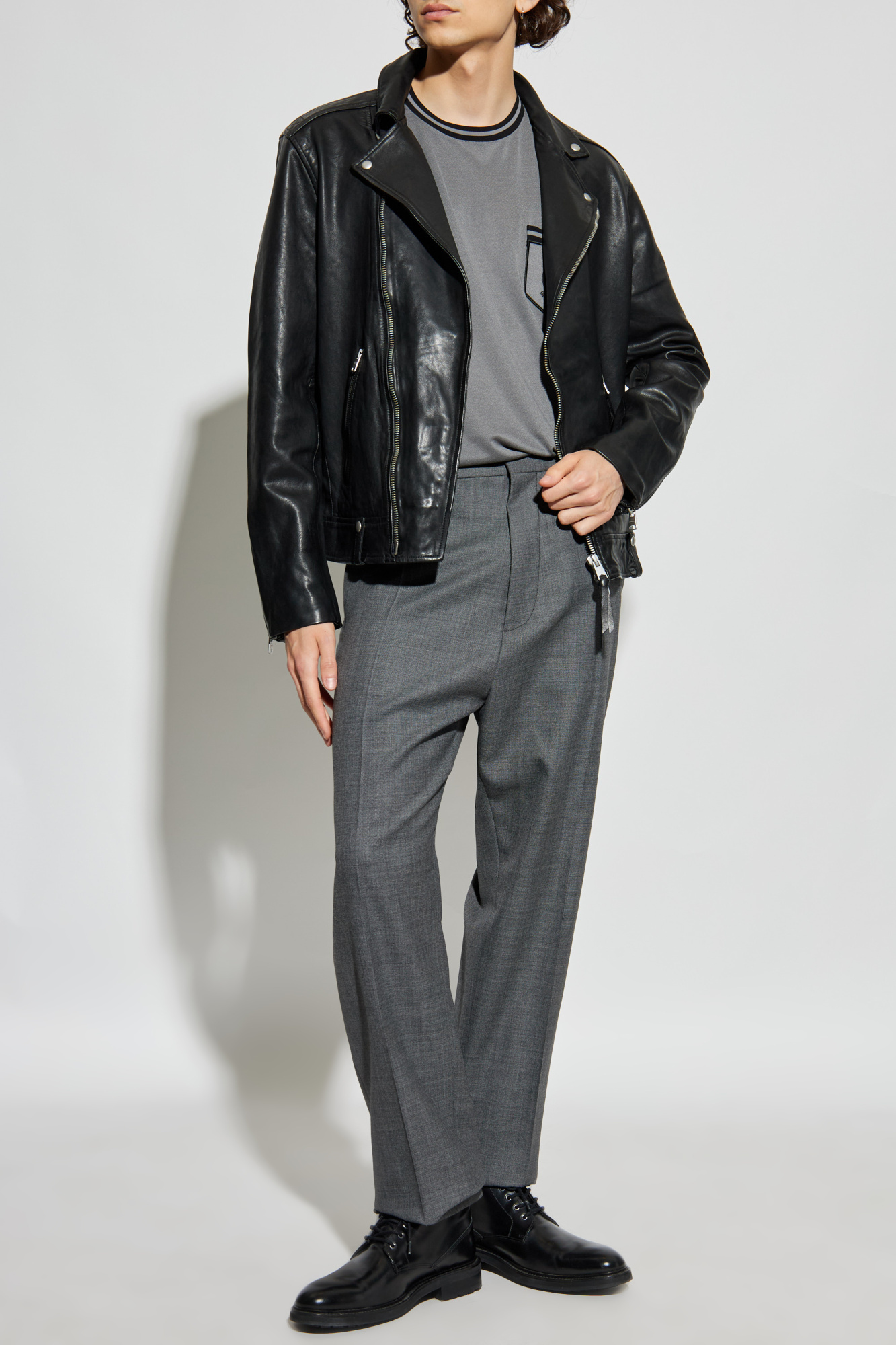 Giorgio Armani ダークグレー ブレザー H2M 021 Giorgio Armani Borgo 21 Mens Sport Coat 40R Gray Wool Blend